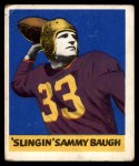 1948 Leaf #34 Sammy Baugh Front Thumbnail
