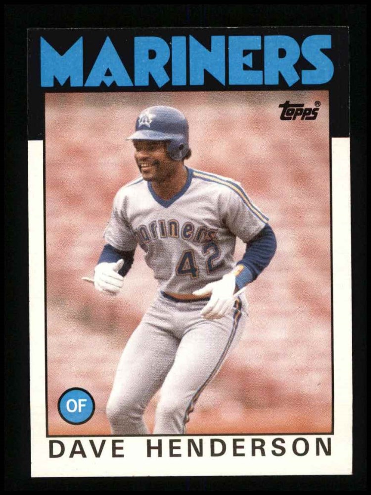 1986 Topps Jim Presley 598 Seattle Mariners Baseball Card Vintage