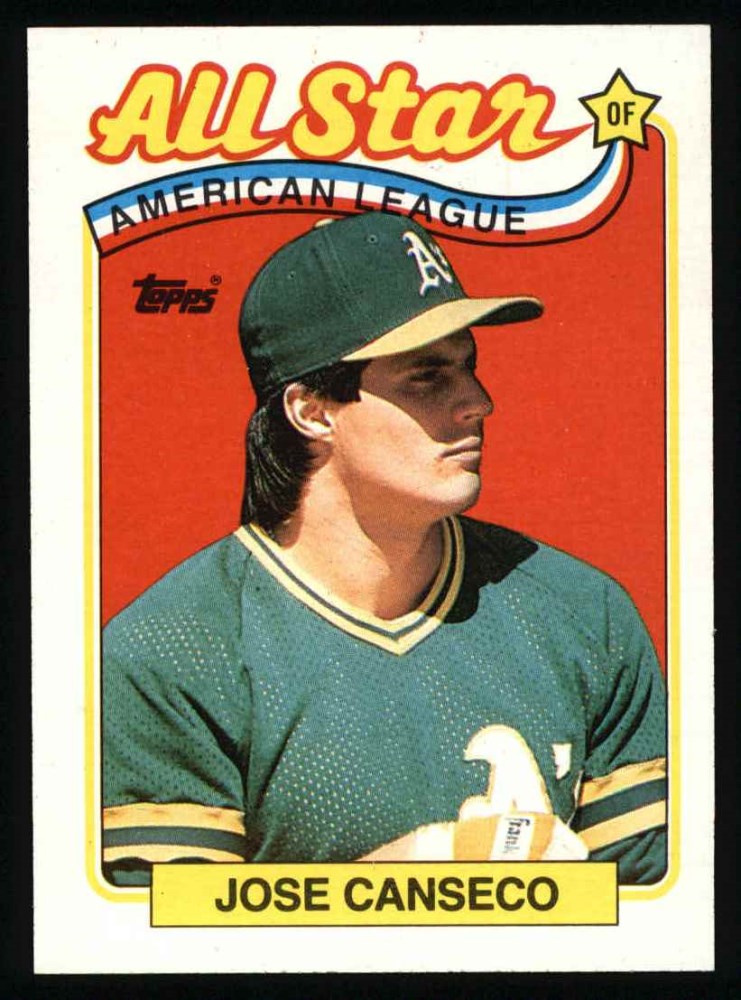 1989 Topps 401 AllStar Jose Canseco
