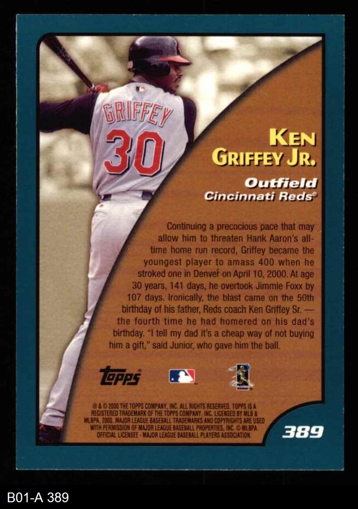 2001 Topps #389 Season Highlights Ken Griffey Jr.