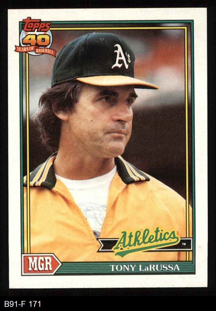 1991 Topps #171 Tony La Russa