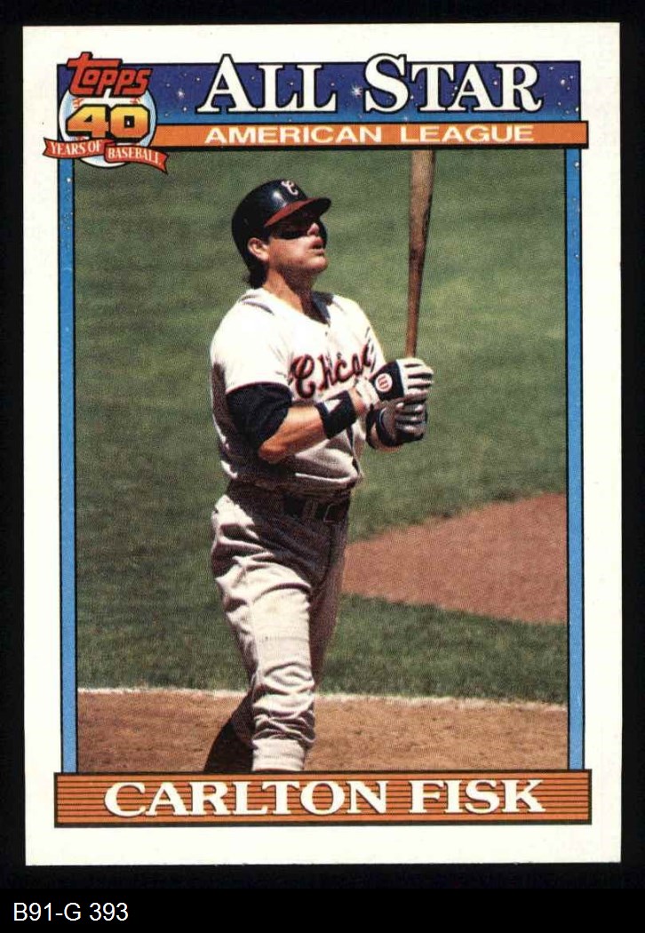 1991 Topps 393 AllStar Carlton Fisk