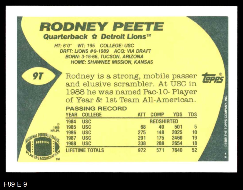 9. Rodney Peete