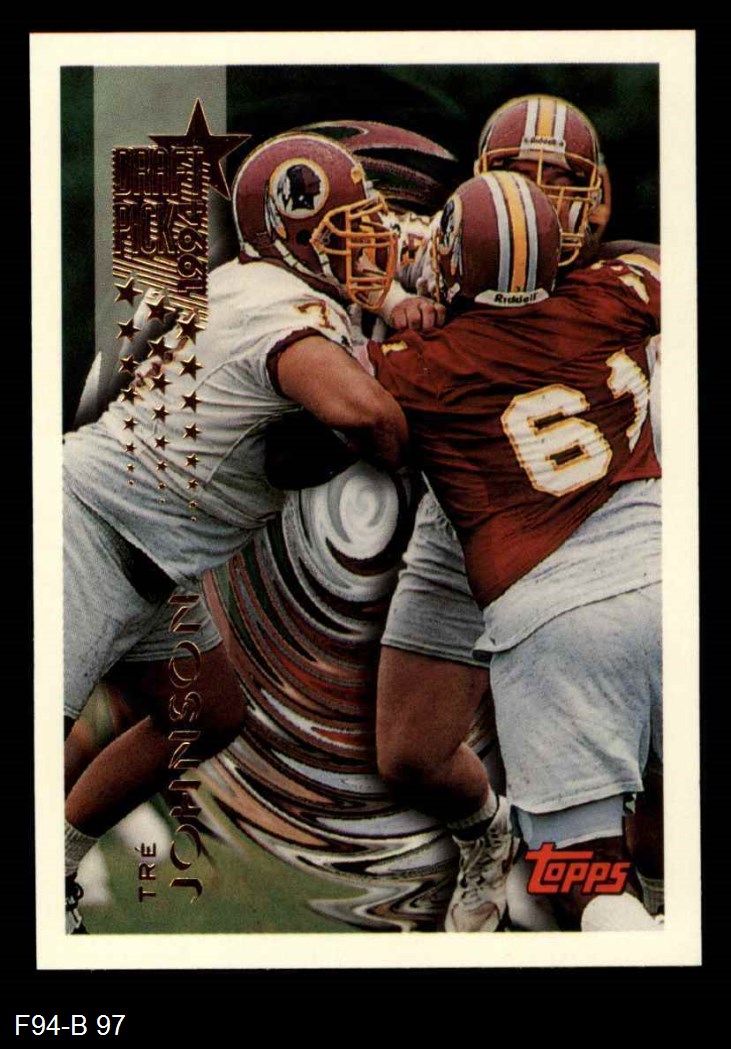 1994 Topps Washington Redskins Almost Complete Team Set