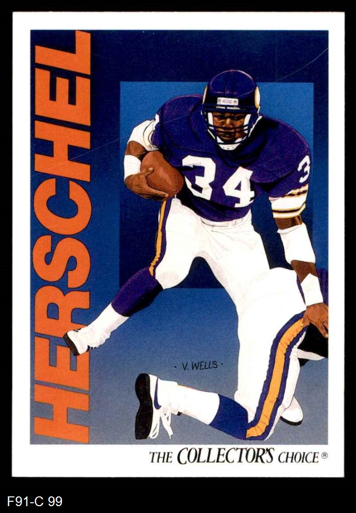 1991 Upper Deck #99 - Herschel Walker Minnesota Vikings Team 8 - NM/MT