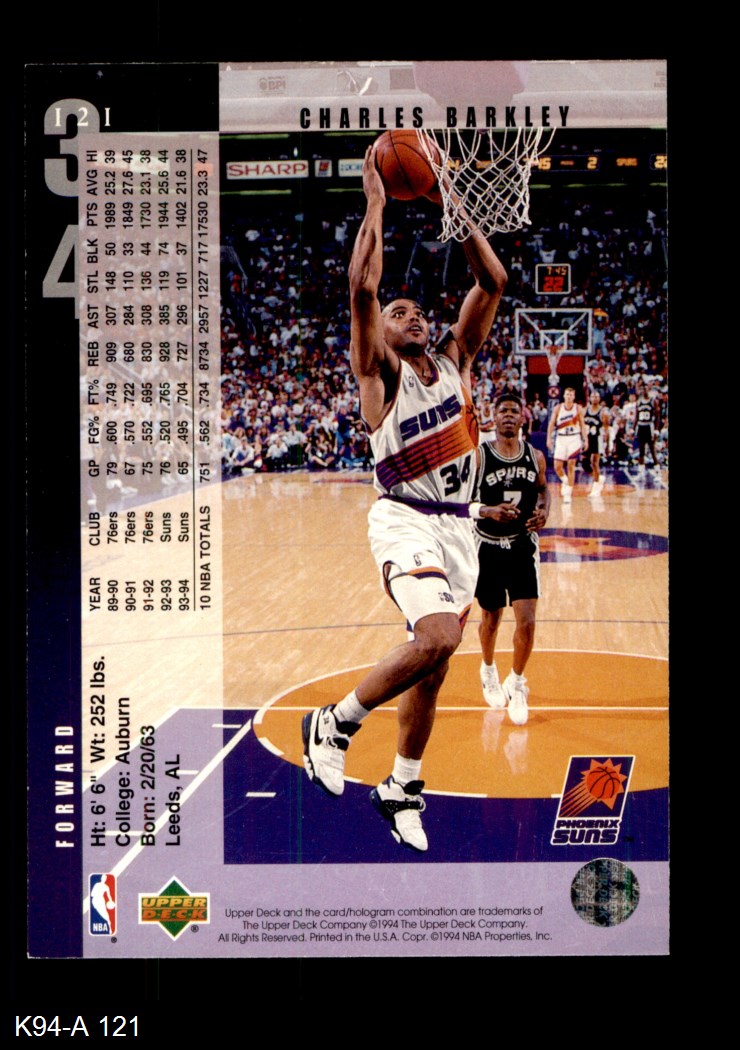 1994 Upper Deck #121 Charles Barkley