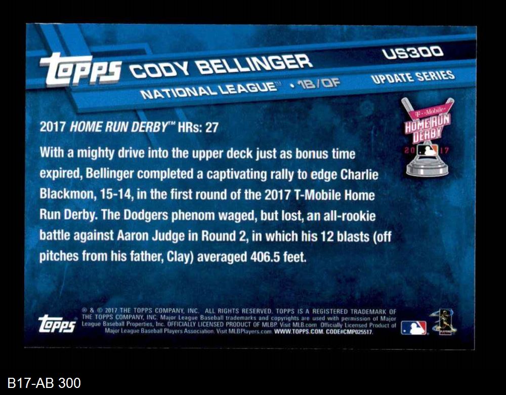 Cody Bellinger 2017 Topps Update rookie card