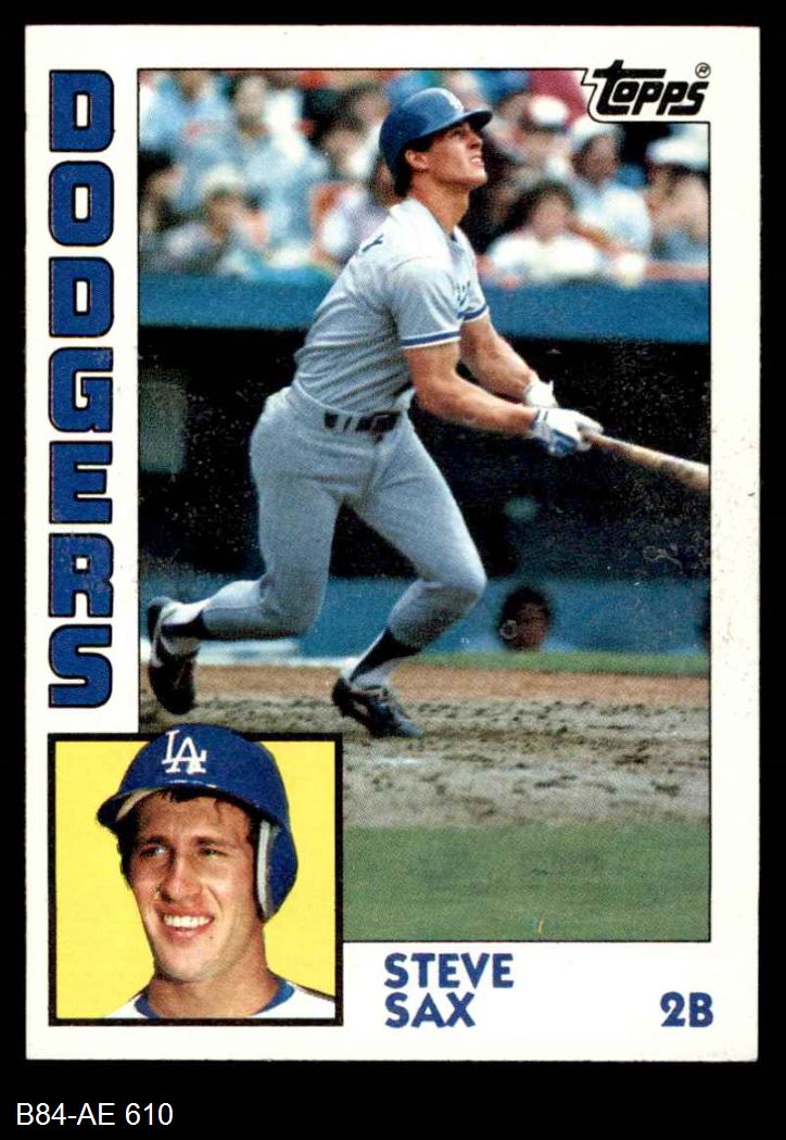 1984 Topps 610 Steve Sax