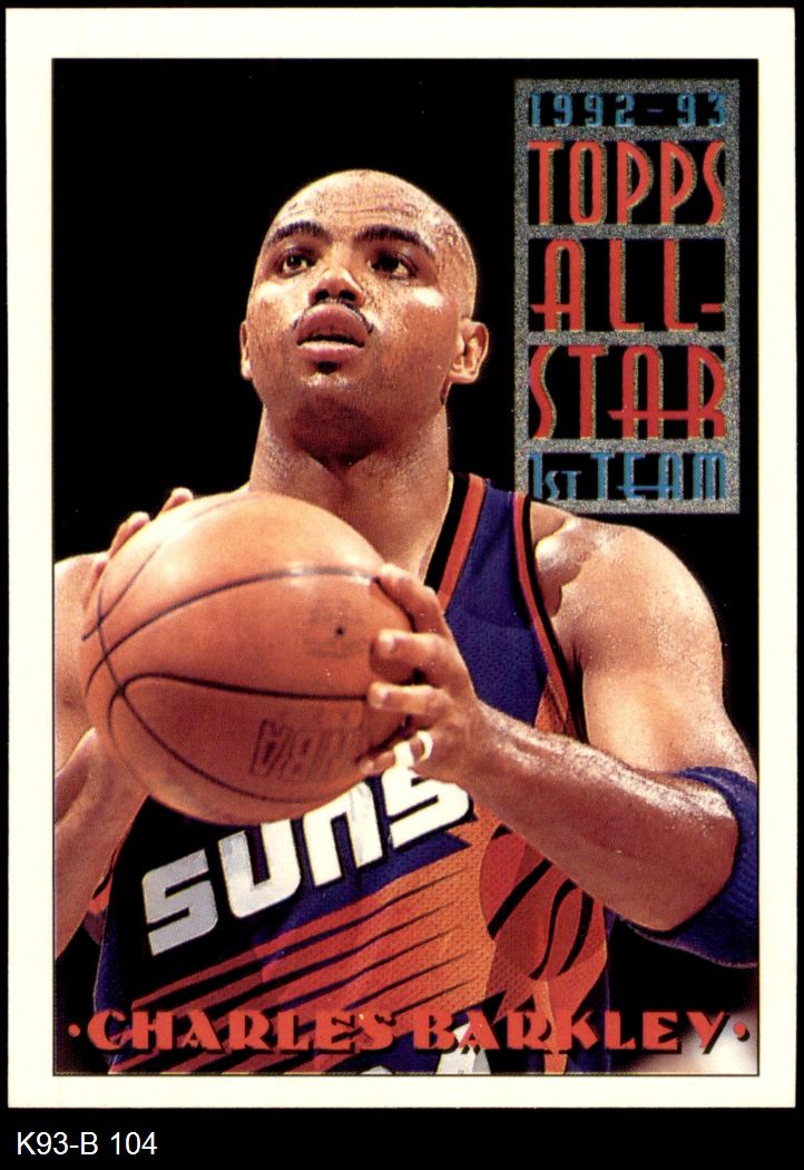 1993 Topps #104 All-Star Charles Barkley
