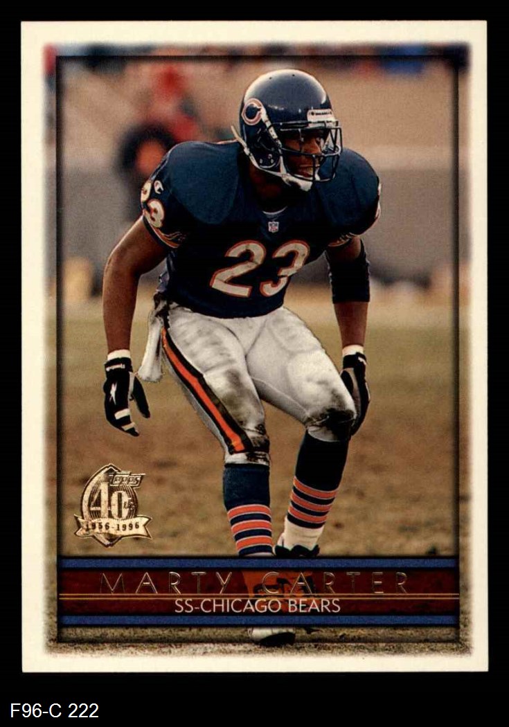 1996 Topps Chicago Bears Team Set