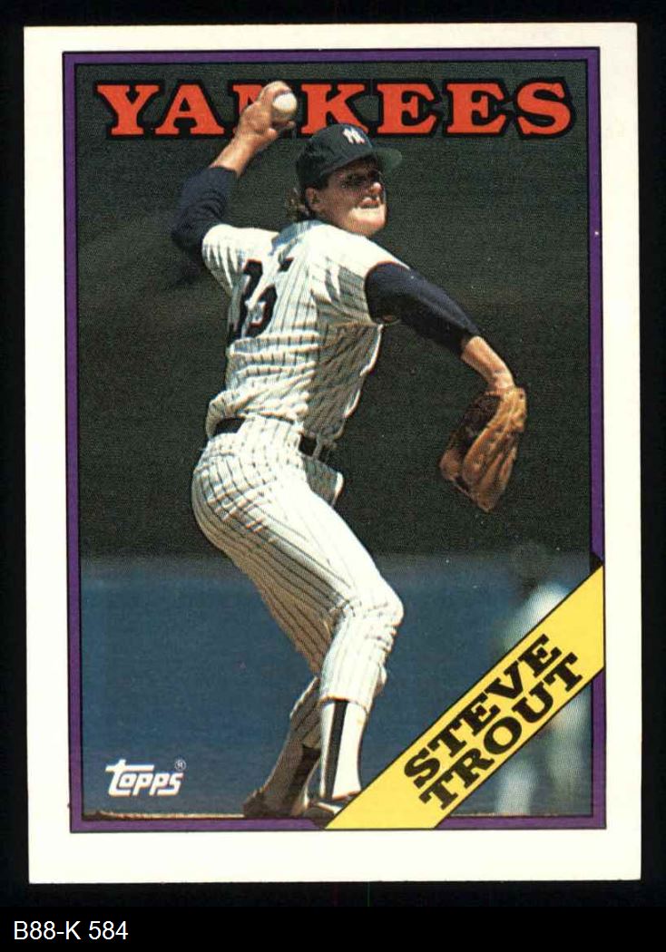 1988 Topps 584 Steve Trout