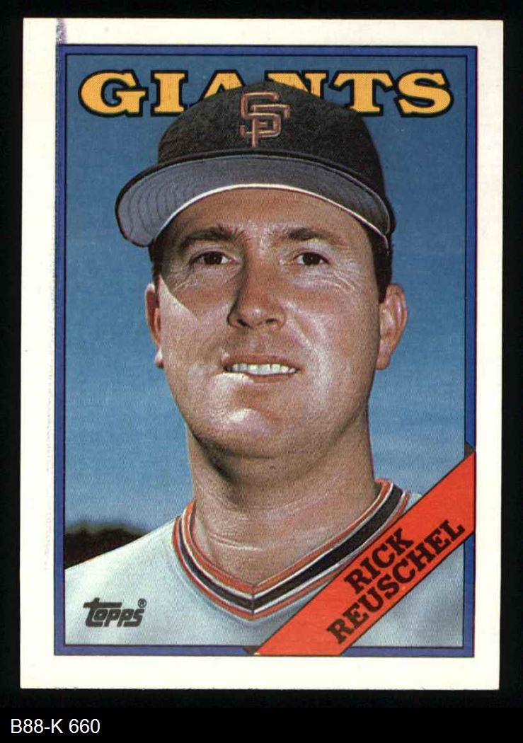 1988 Topps #660 Rick Reuschel