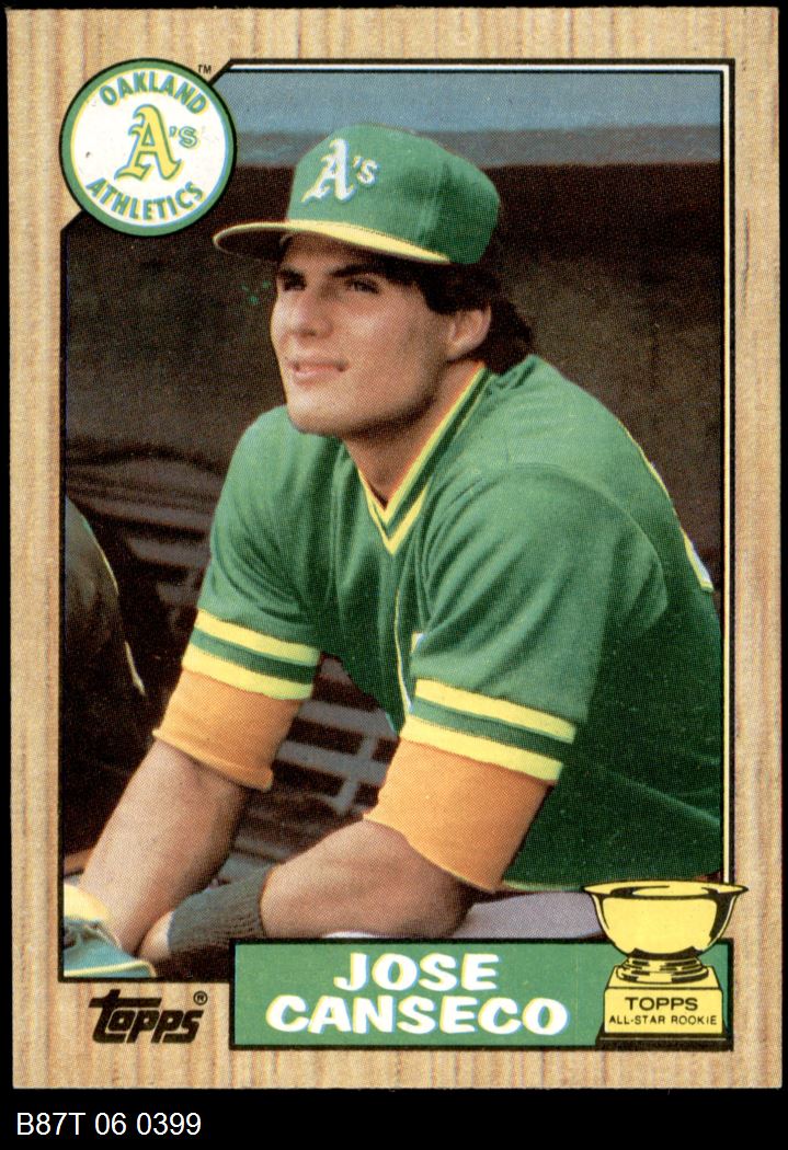 1987 Topps #620 Jose Canseco