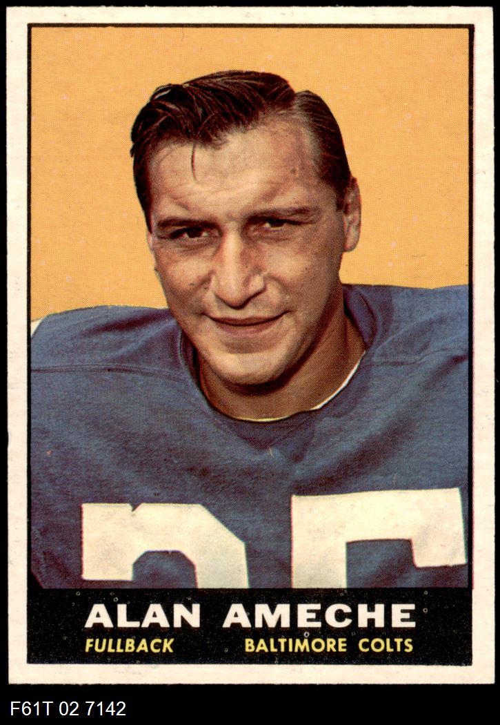 1961 Topps 3 Alan Ameche