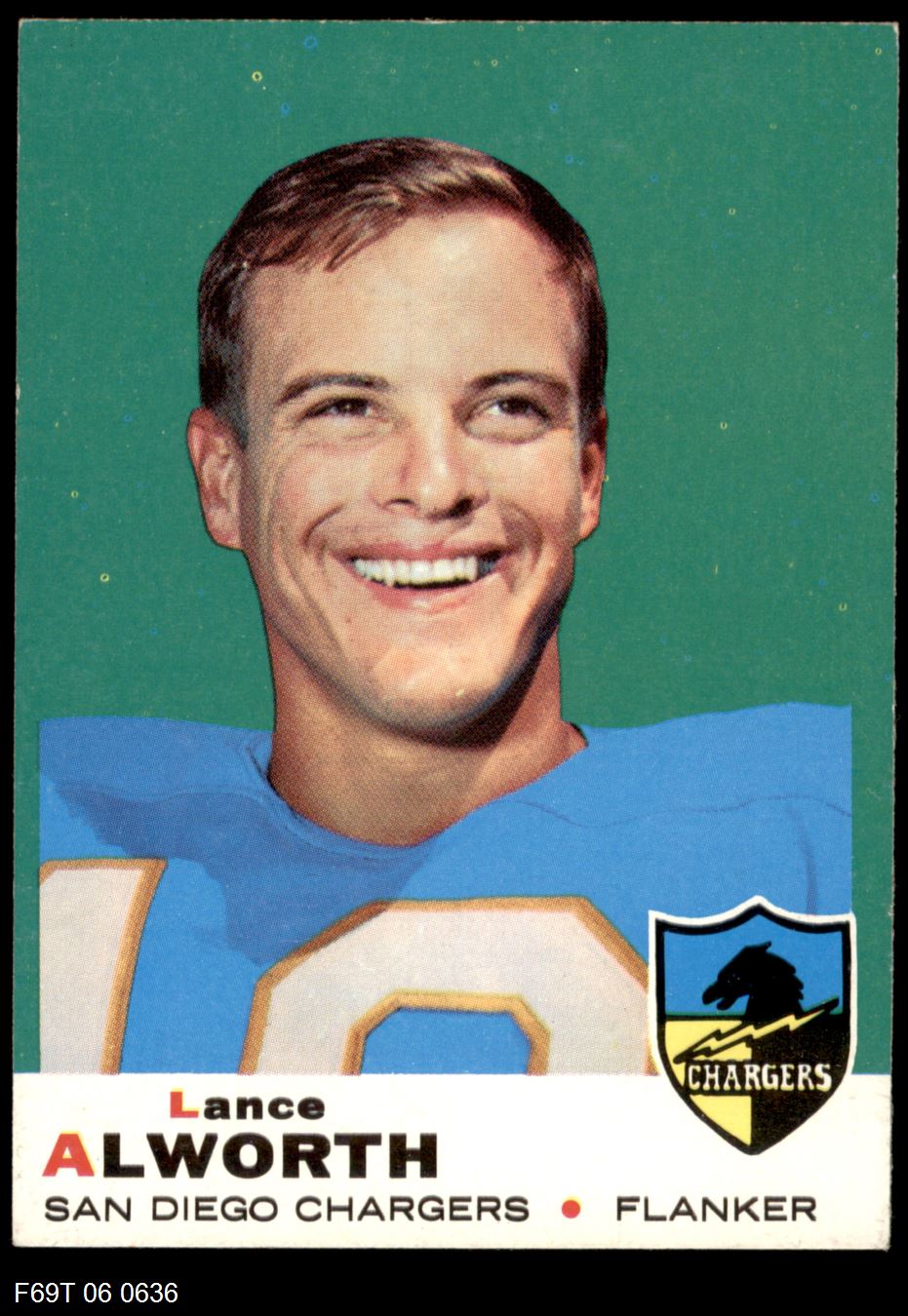 1969 Topps #69 Lance Alworth