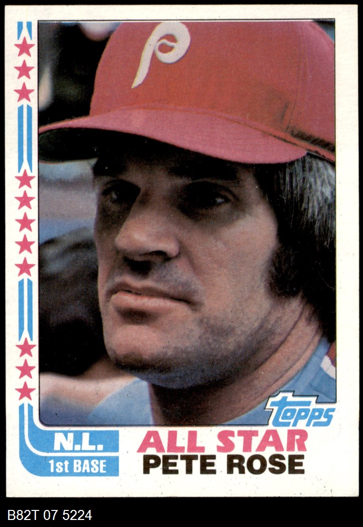 1982 Topps 337 AllStar Pete Rose