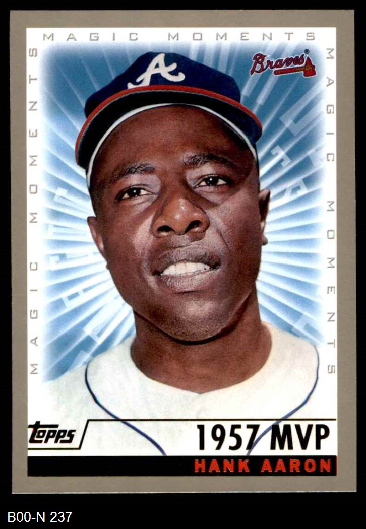 2000 Topps #237 1957 MVP - Magic Moments Hank Aaron