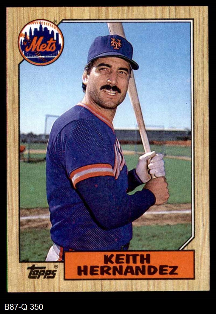 1987 Topps 350 Keith Hernandez 8 NM/MT