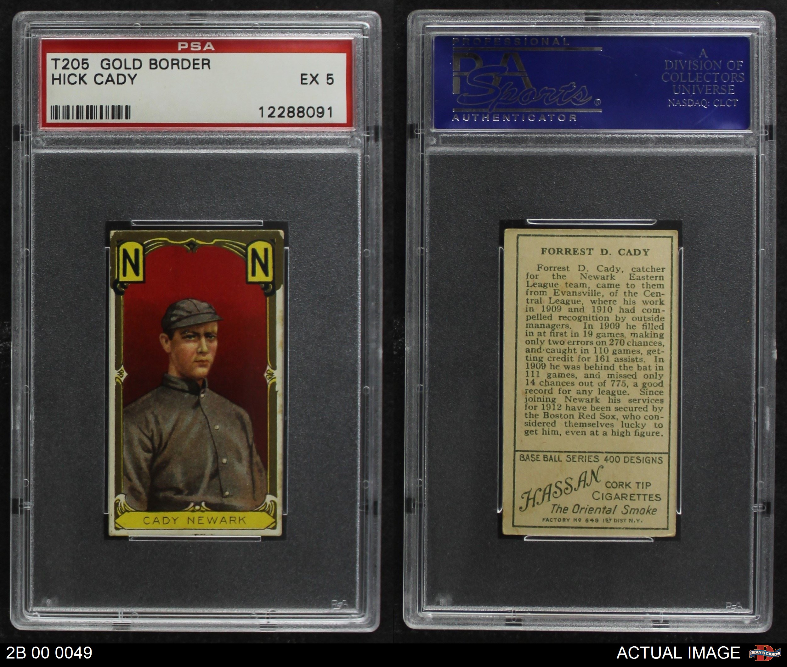 1911 T205 Hick Cady PSA 5 - EX | eBay