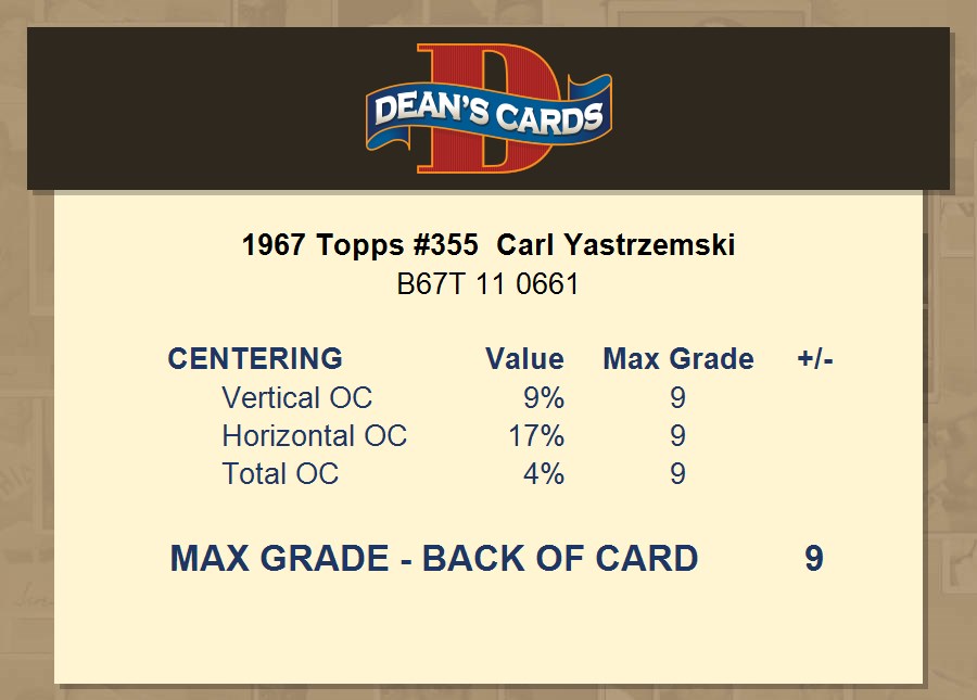 Carl Yastrzemski 1967 Topps #355 (BCCG 7)