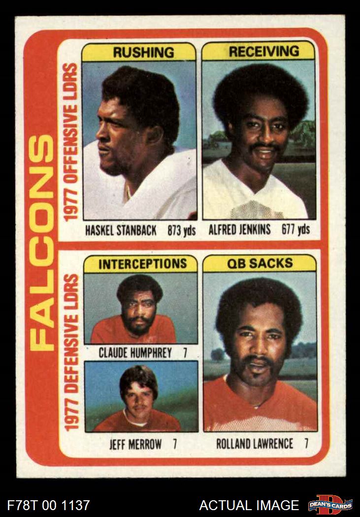 1978 Topps #501 - Haskel Stanback   Alfred Jenkins   Claude Humphrey 