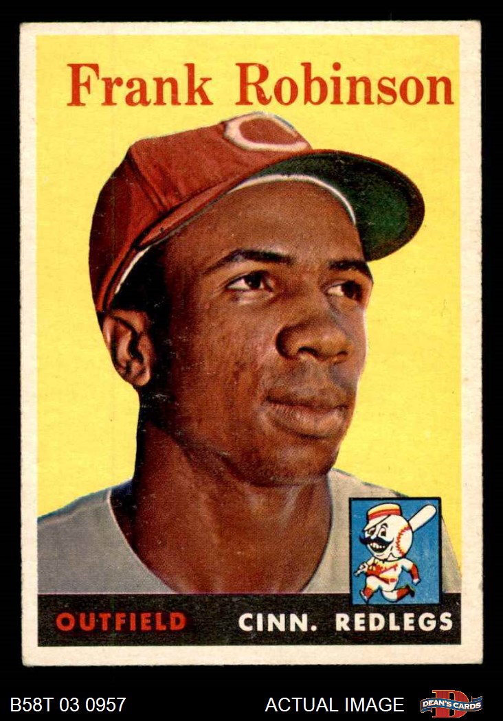 1958 Topps #484 Frank Robinson Cincinnati Reds A.s. Baseball Card Ex+