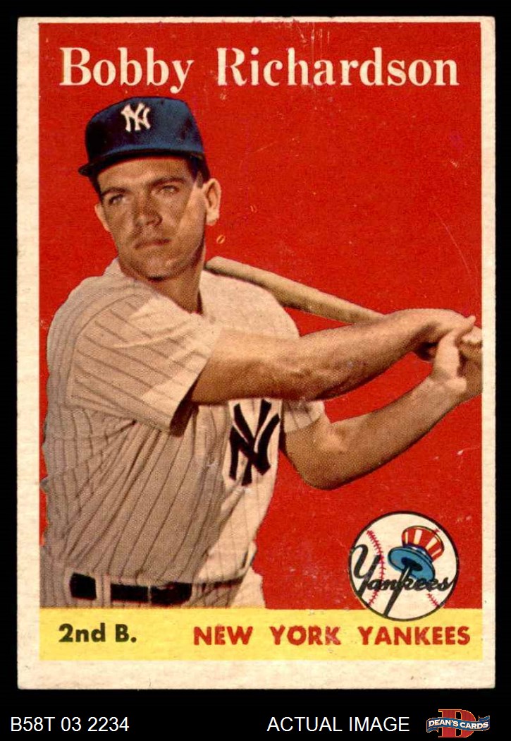 1958 Topps #393 Tony Kubek New York Yankees Baseball Card EX+