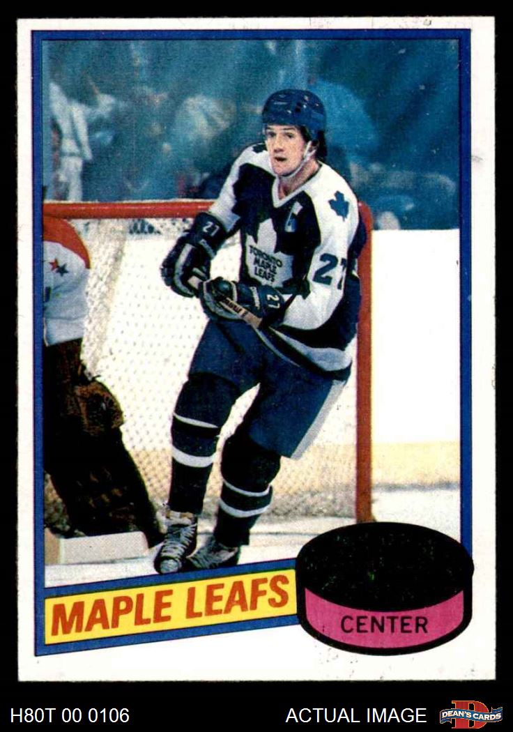 1980-81 Topps Toronto Maple Leafs Team Set 7 - NM