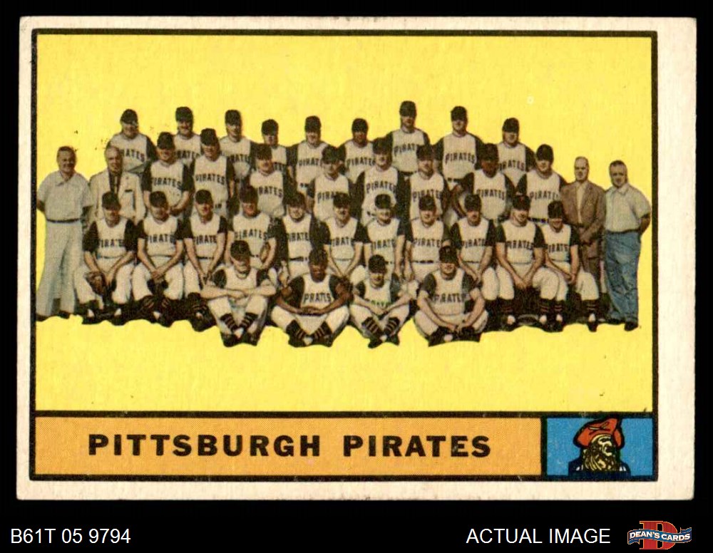 1961 Topps # 165 Gino Cimoli Pittsburgh Pirates EX Pirates Deans Cards 5 Baseball Card 