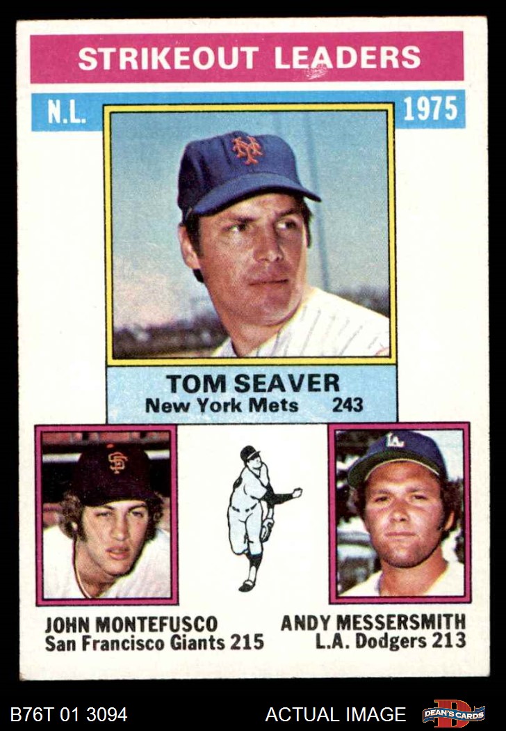 Jerry Koosman autographed baseball card (New York Mets ) 1976 Topps #64