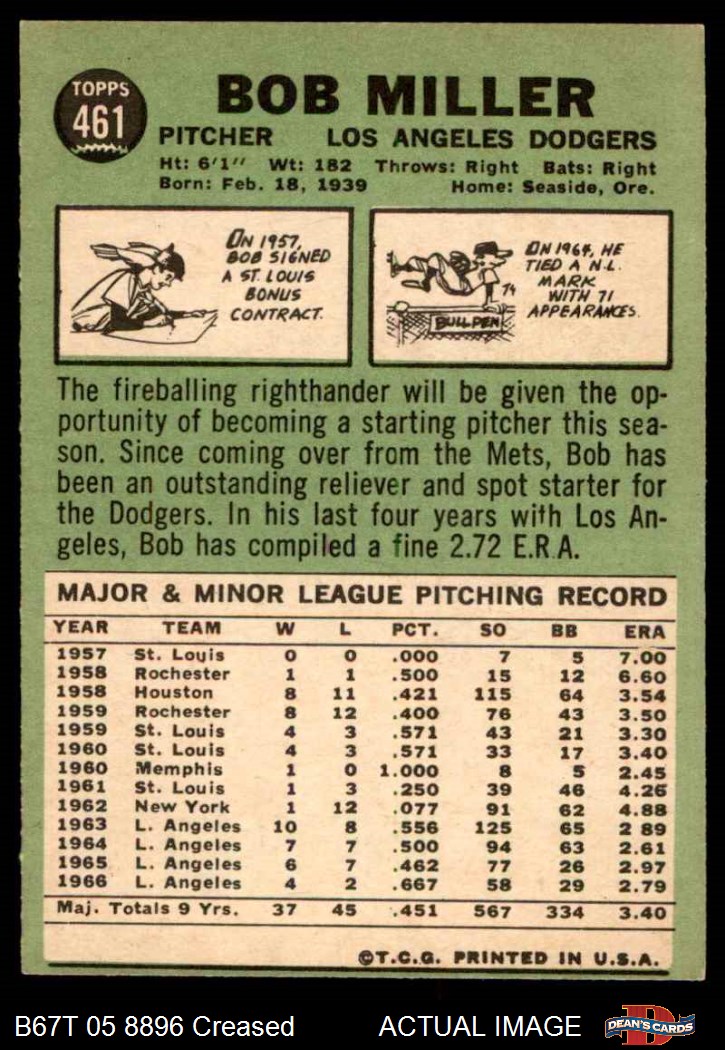 1967 Topps Baseball: Wes Parker (#218)