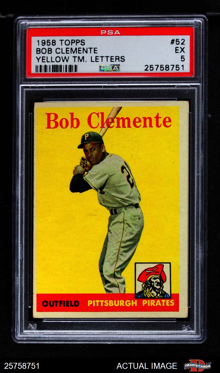 Roberto Clemente 1956 Topps Pittsburgh Pirates Baseball Card #33 PSA VG 3