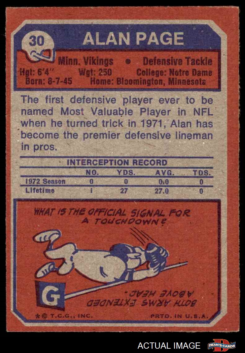 : 1973 Topps # 380 Paul Krause Minnesota Vikings