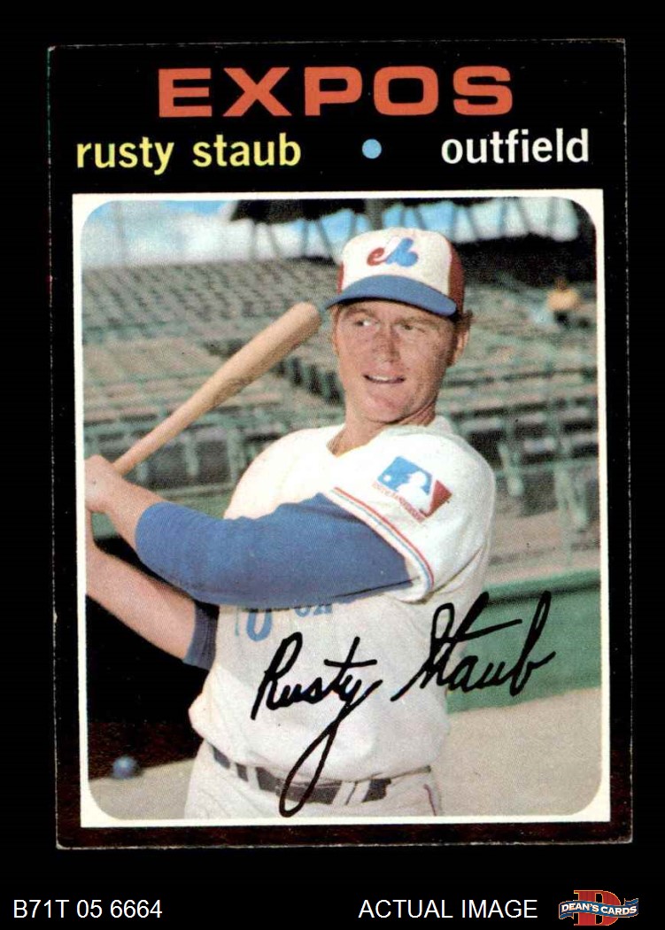 1971 Topps # 713 Mike Marshall Montreal Expos Baseball Card Deans Cards 5 EX Expos
