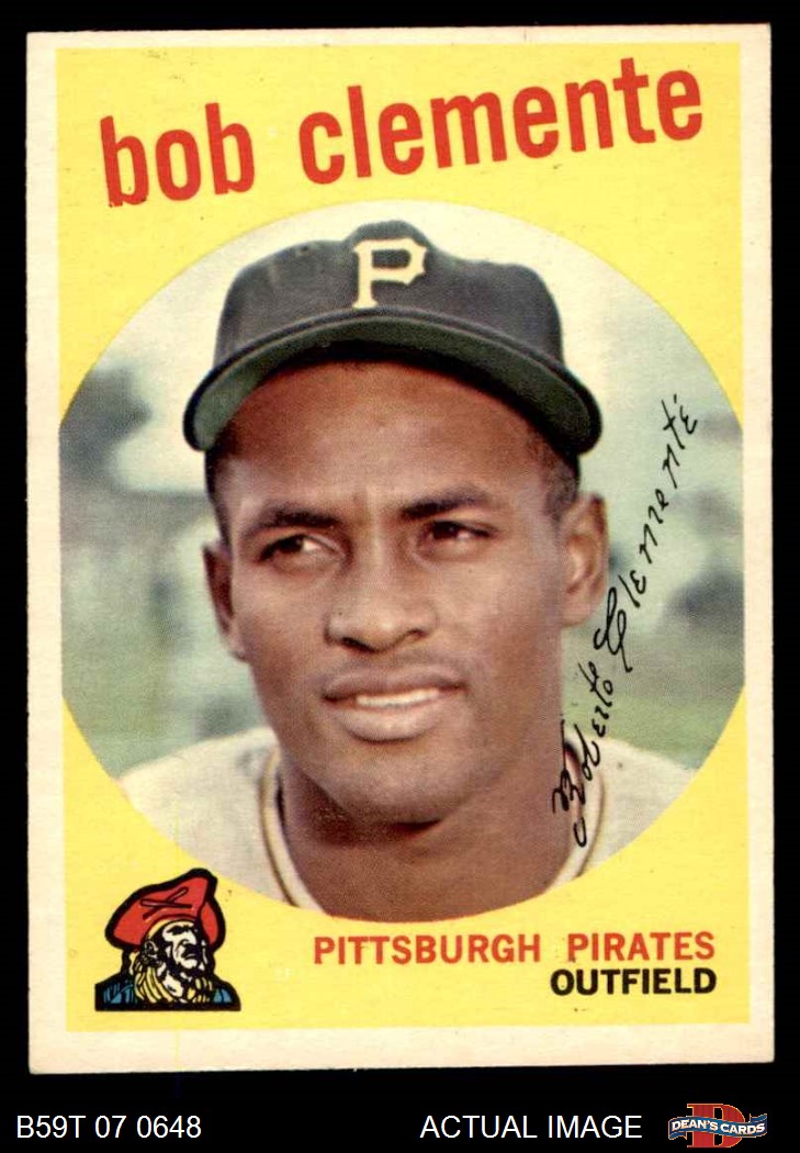 Baseball Card 1959 Topps # 478 Roberto Clemente Pittsburgh Pirates GOOD Pirates Deans Cards 2