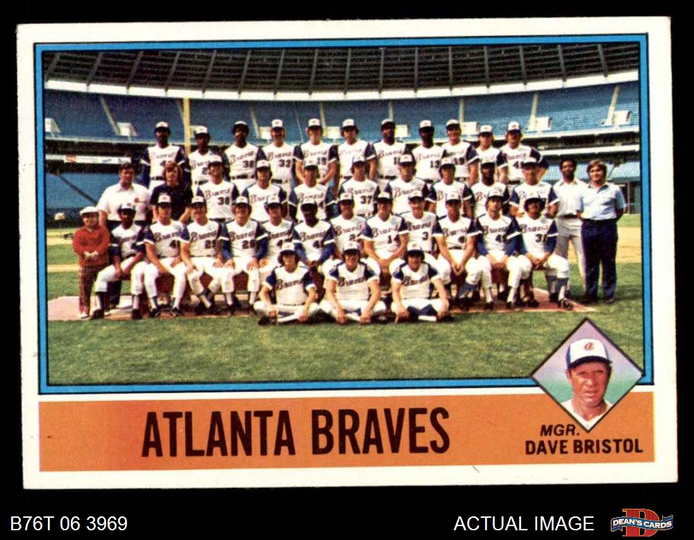 1976 Topps Atlanta Braves Team Set 7 - NM