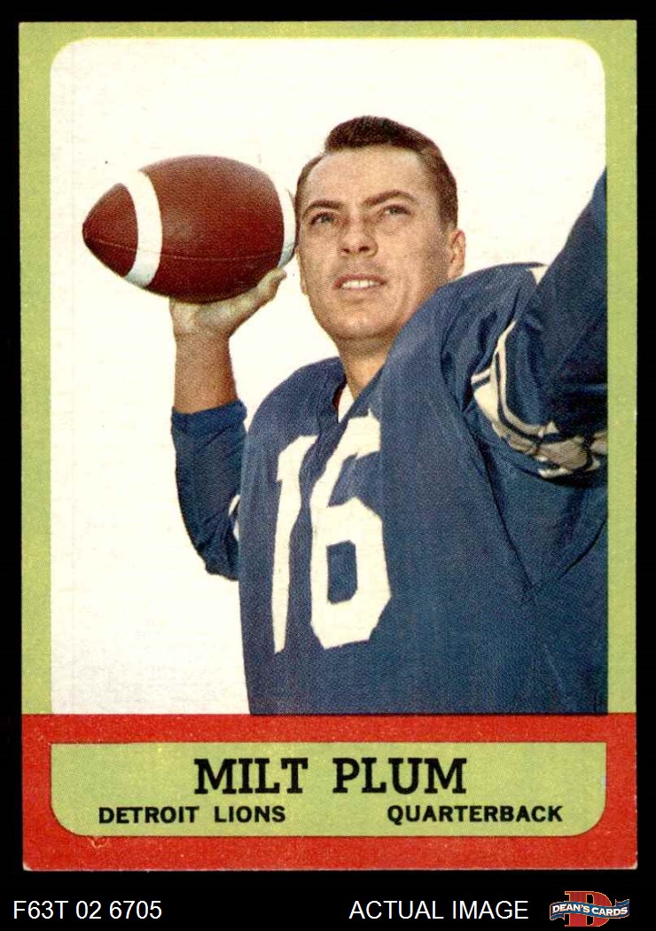 1963 Topps #25 Milt Plum