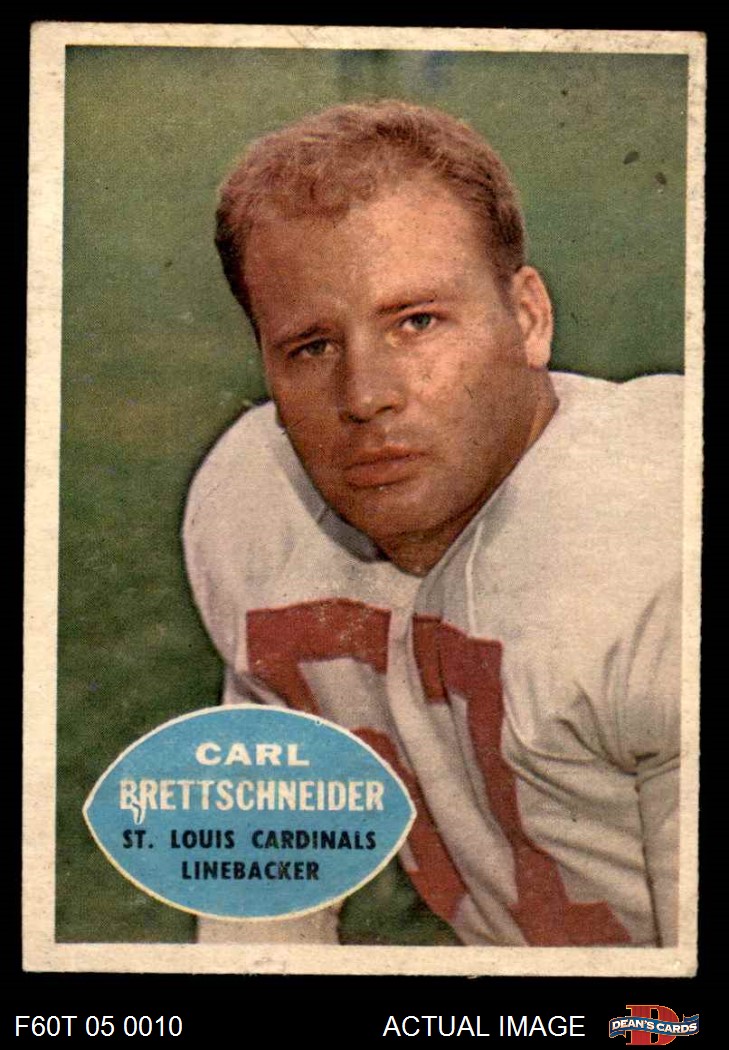 1960 Topps St. Louis Cardinals Football Team Set Cardinals-FB 3.5 - VG+ | eBay