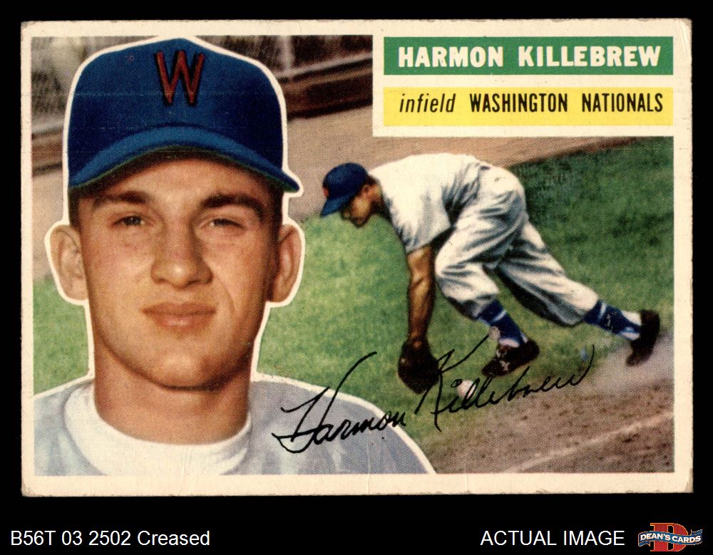 1956 Topps #164 WHT Harmon Killebrew 3 - VG