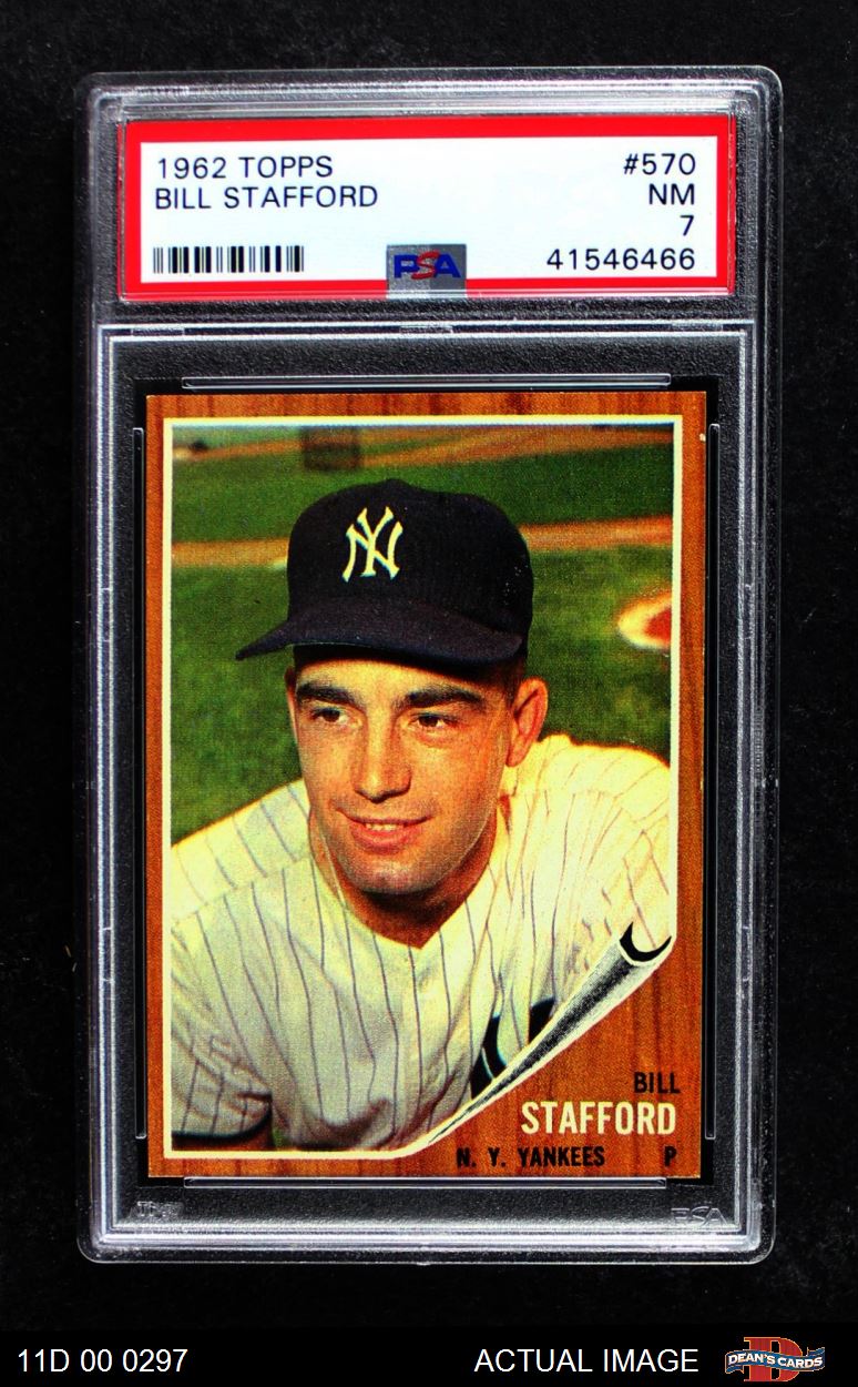 1962 Topps #232 1961 World Series - Game #1 - Yanks Win Opener Bill Skowron