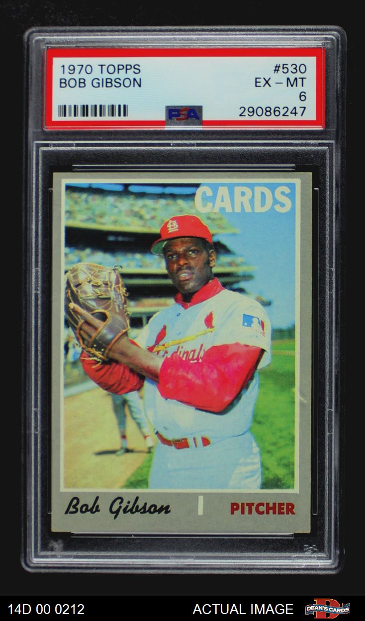 1970 Topps Super Bob Gibson Baseball Card #33 EX (g34)