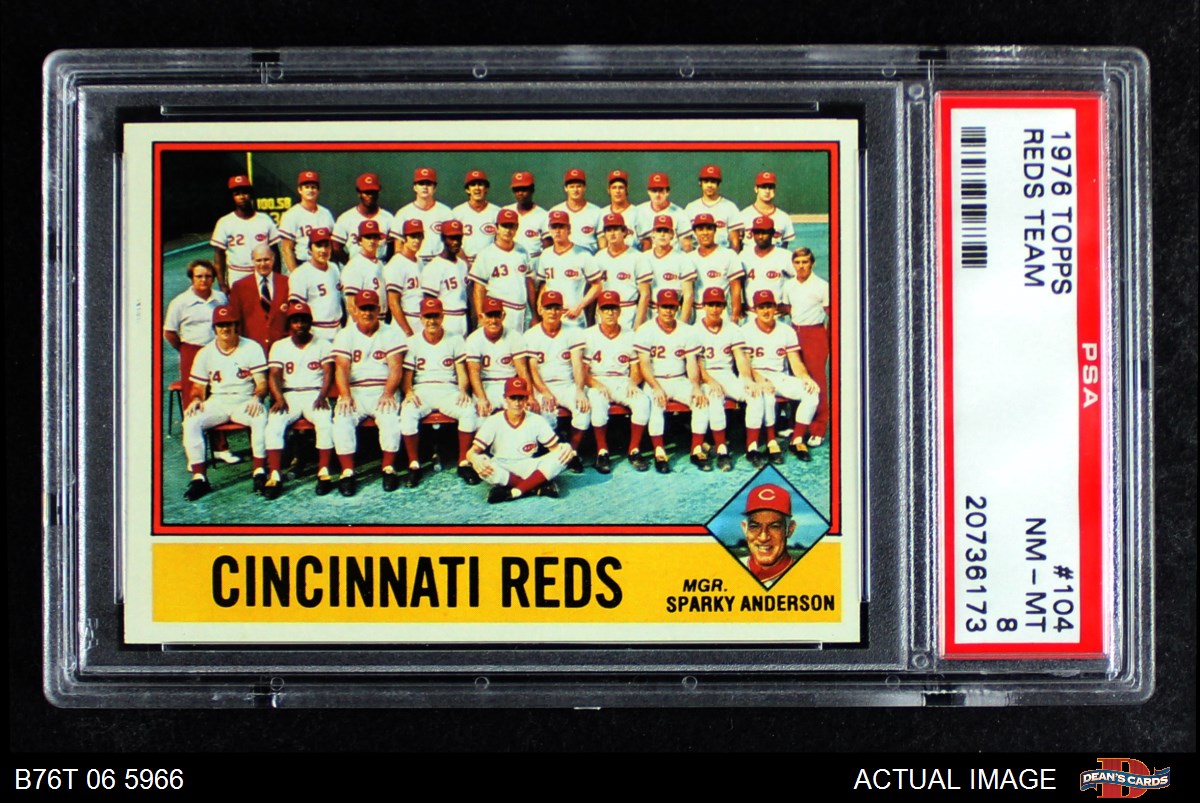 1976 Topps Cincinnati Reds Team Set