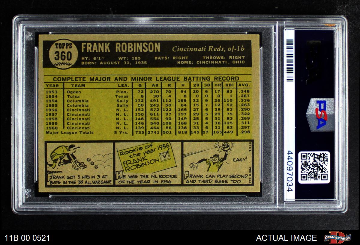  1961 Topps # 456 Hal Bevan Cincinnati Reds (Baseball