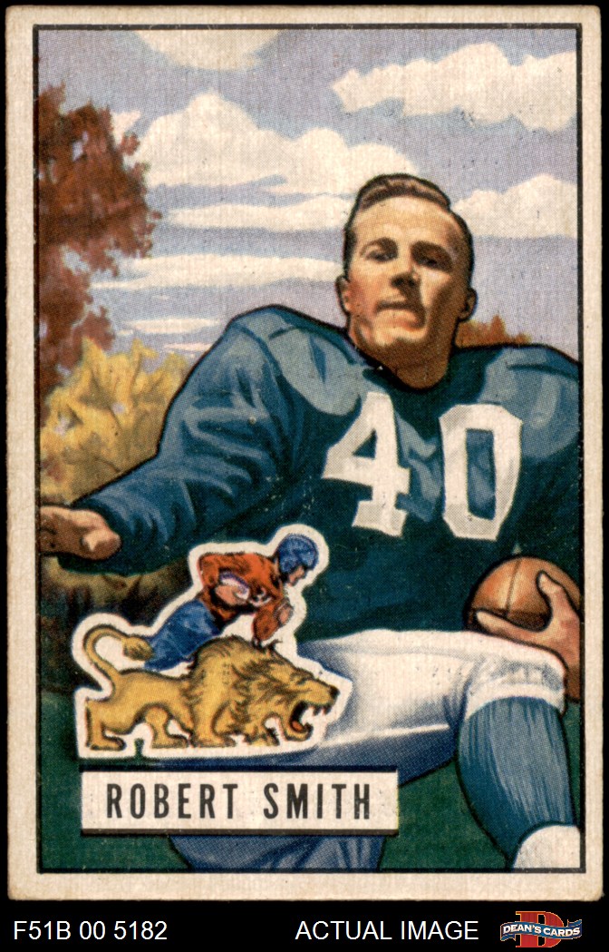 1951 Bowman #101 J Robert Smith Lions Tulsa / Iowa 5 - EX - Picture 6 of 17