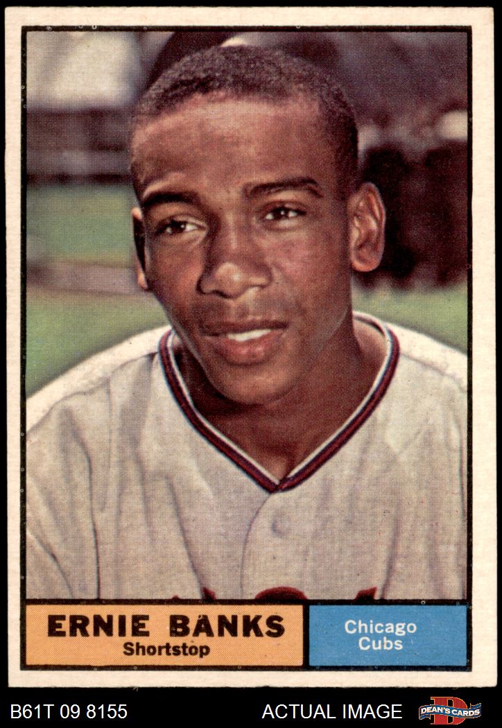 Ernie Banks 1961 Topps Baseball Card #350