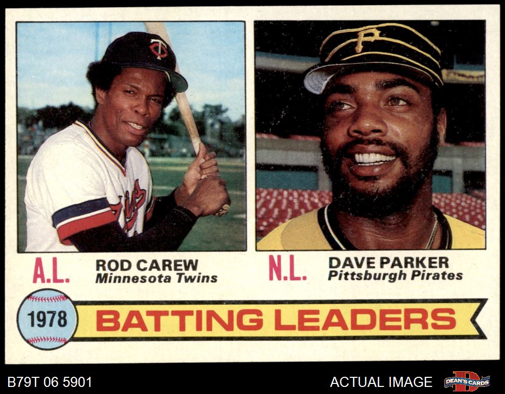 1979 Topps #1 Batting Leaders Rod Carew / Dave Parker