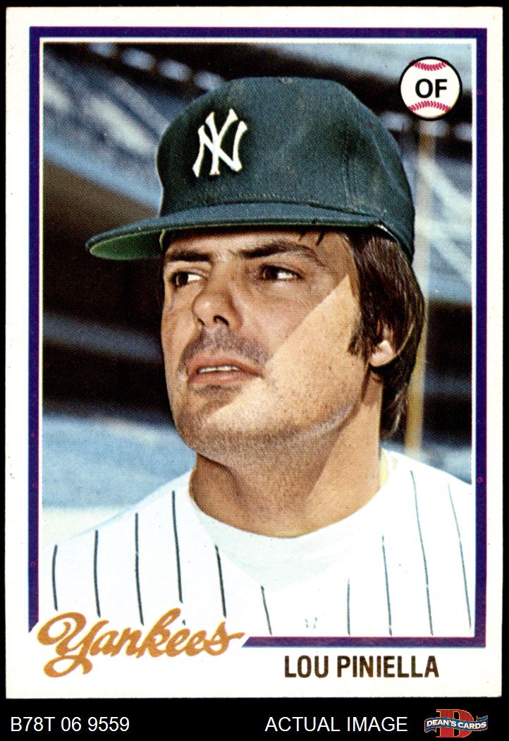 Sold at Auction: 25 Different 1978 Topps Baseball Cards w/ Lou Piniella +  More