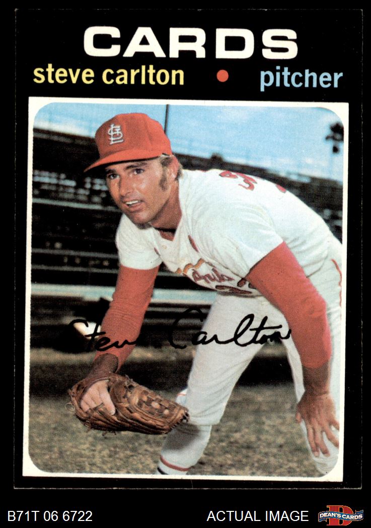 1971 Topps #55 Steve Carlton St Louis Cardinals HOF PSA 6 EX-MT - Duck's  Dugout