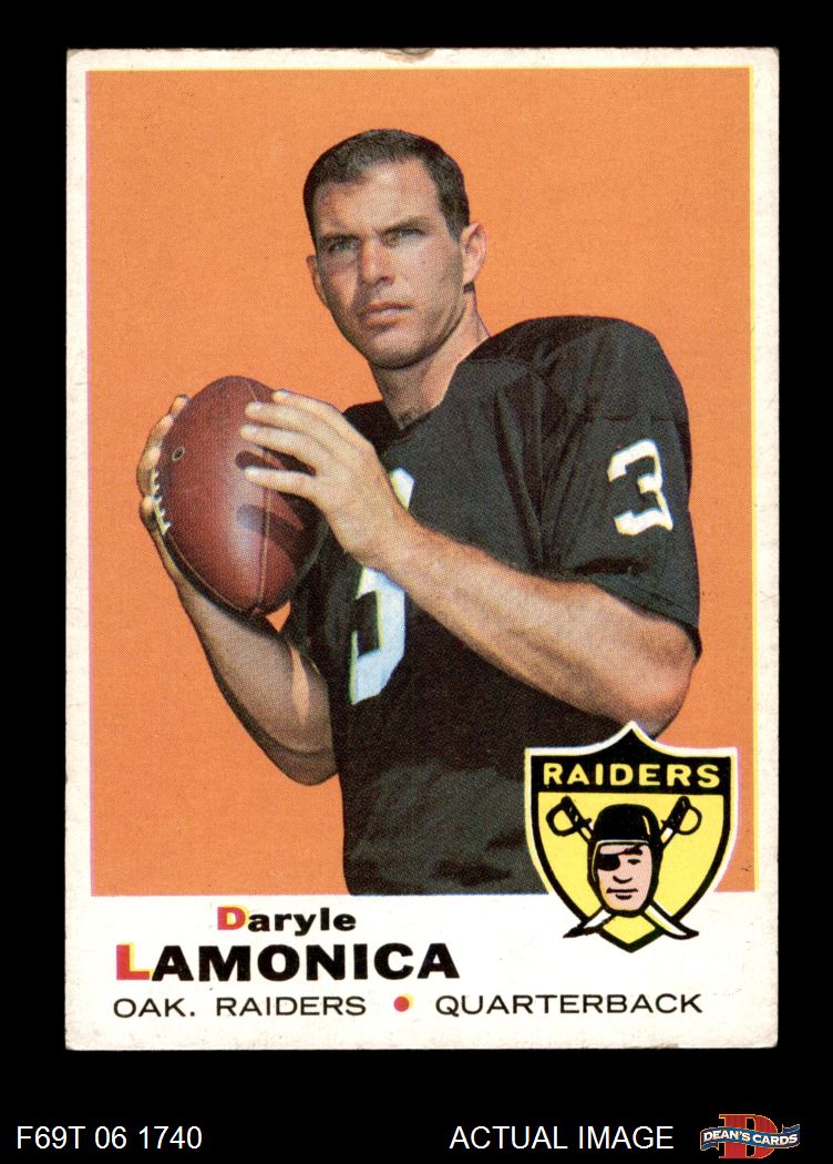 1969 Jim Otto Oakland Raiders Topps #163 Football Card