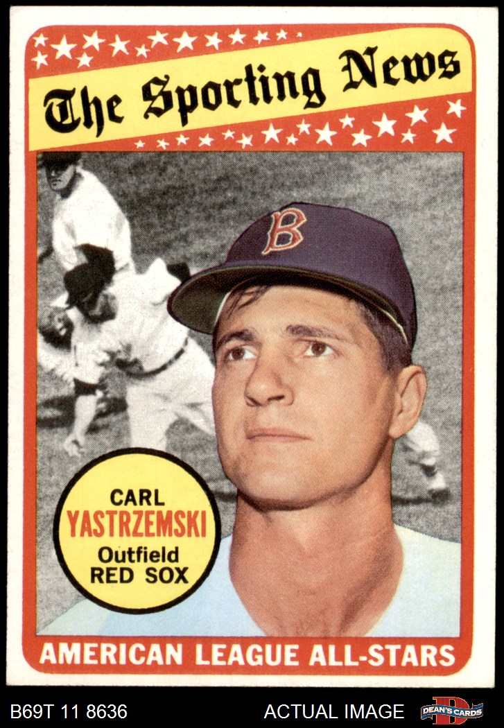 1969 Topps #3 Ken Harrelson Frank Howard Jim Northrup Boston Red Sox Card 